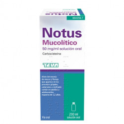 NOTUS MUCOLÍTICO 50 MG/ML CARBOCISTEINA SOLUCIÓN ORAL