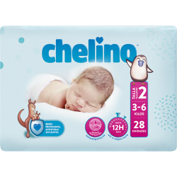 CHELINO PAÑAL TALLA 2 RECIEN NACIDO 28U