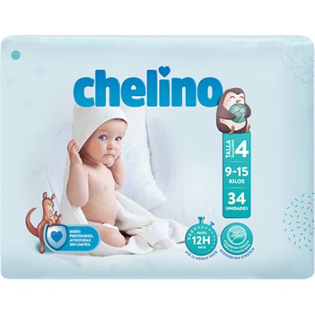 Comprar Chelino Fashion & Love Pañales Gateo Talla 4 (9-15 kg), 34 Uds