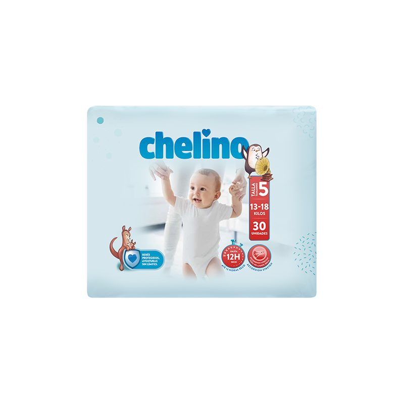 CHELINO PAÑAL TALLA 5 PASITOS 30U