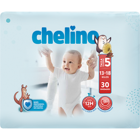 CHELINO PAÑAL TALLA 5 PASITOS 30U