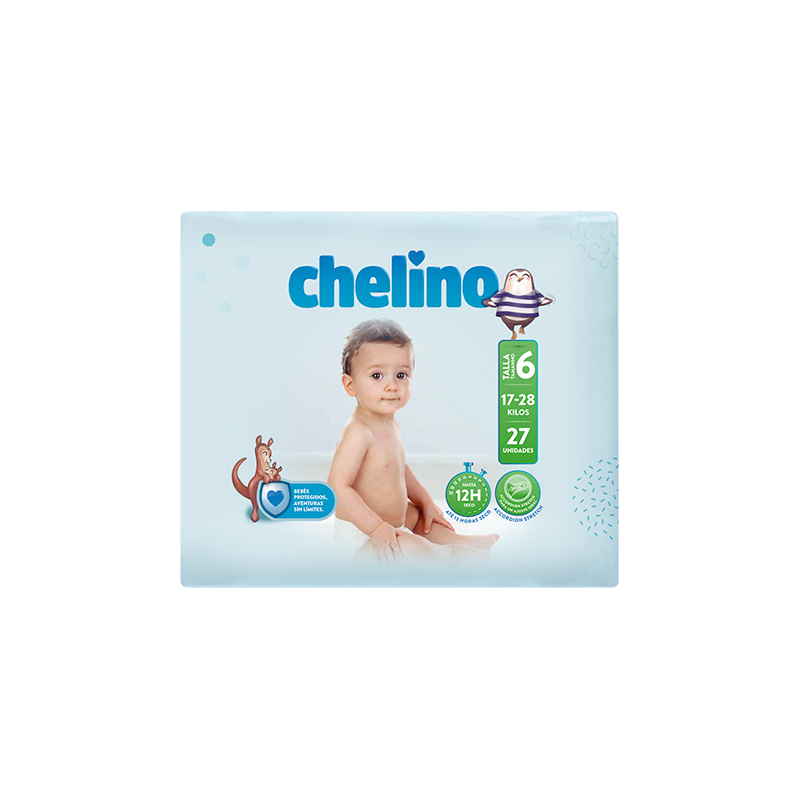 CHELINO PAÑAL TALLA 6 JUNIOR 27U