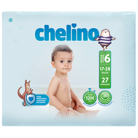 CHELINO PAÑAL TALLA 6 JUNIOR 27U