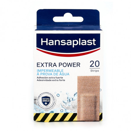 HANSAPLAST TIRITAS EXTRA FUERTE RESISTENTE AL AGUA 20U