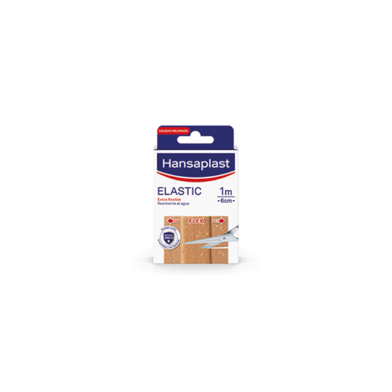 HANSAPLAST TIRITAS TELA ELASTIC SIN CORTAR 1MX6CM