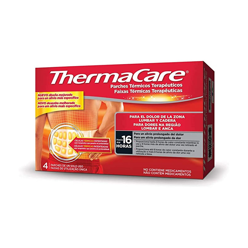 THERMACARE ZONA LUMBAR Y CADERA  4 PARCHES