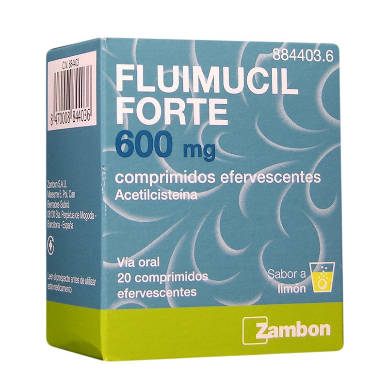 FLUIMUCIL FORTE 600 mg COMPRIMIDOS EFERVESCENTES