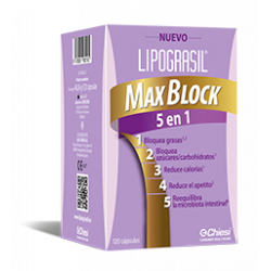 LIPOGRASIL MAX BLOCK 5 EN 1 CAPTAGRASAS 120 CÁPSULAS