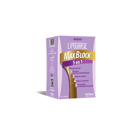 LIPOGRASIL MAX BLOCK 5 EN 1 CAPTAGRASAS 120 CÁPSULAS LIPOGRASIL MAX BLOCK 5 EN 1 CAPTAGRASAS 120 CÁPSULAS