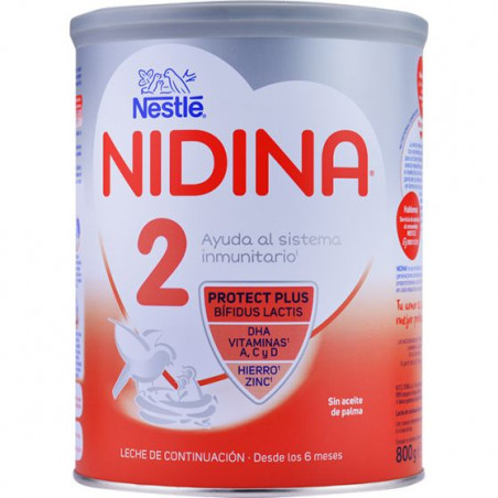 NIDINA 2 LECHE DE CONTINUACIÓN 800G
