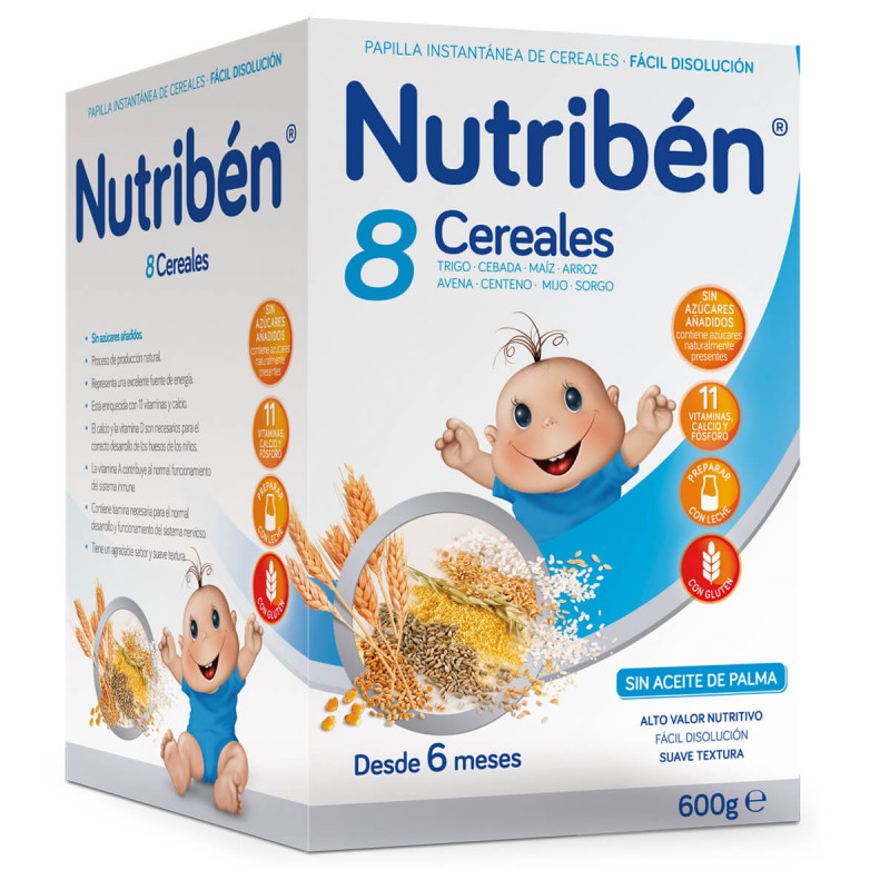 NUTRIBEN PAPILLA 8 CEREALES 600G