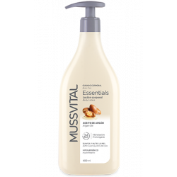 MUSSVITAL ESSENTIALS LOCION HIDRATANTE ARGAN 400ML