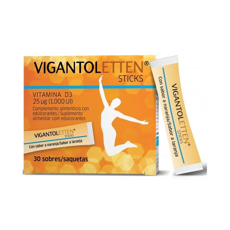 VIGANTOLETTEN STICKS VITAMINA D3 30 SOBRES