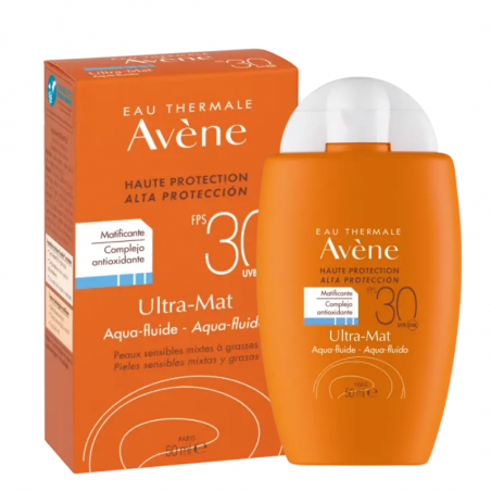 AVENE SOLAR ULTRA-MAT AQUA-FLUIDO 30+ SPF PIEL MIXTA-GRASA 50ML