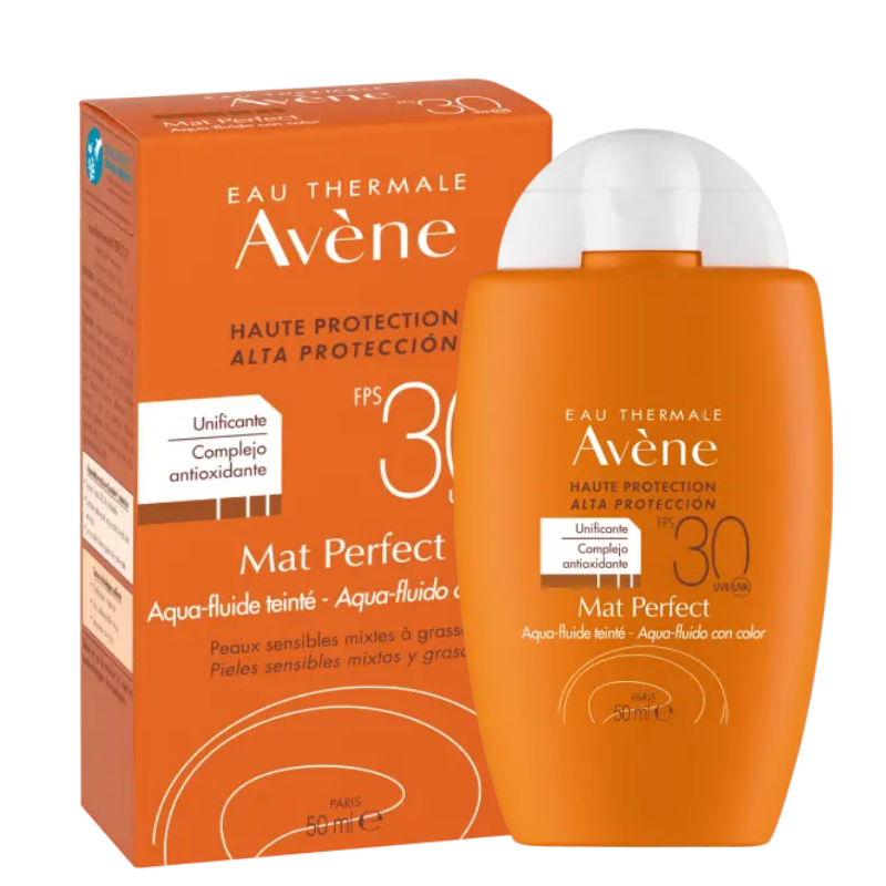 AVENE SOLAR MAT PERFECT AQUA FLUIDO COLOR 30+ SPF PIEL MIXTA-GRASA 50ML