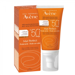 AVENE SOLAR MAT PERFECT FLUIDO CON COLOR 50+ SPF PIEL MIXTA-GRASA 50ML