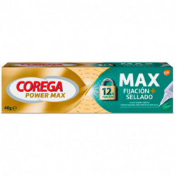 COREGA POWER MAX FIJACIÓN + SELLADO CREMA FIJADORA PRÓTESIS DENTAL 40G