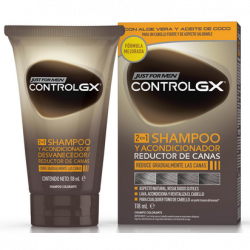 JUST FOR MEN CONTROLGX CHAMPU Y ACONDICIONADOR COLORANTE REDUCTOR CANAS 147ML