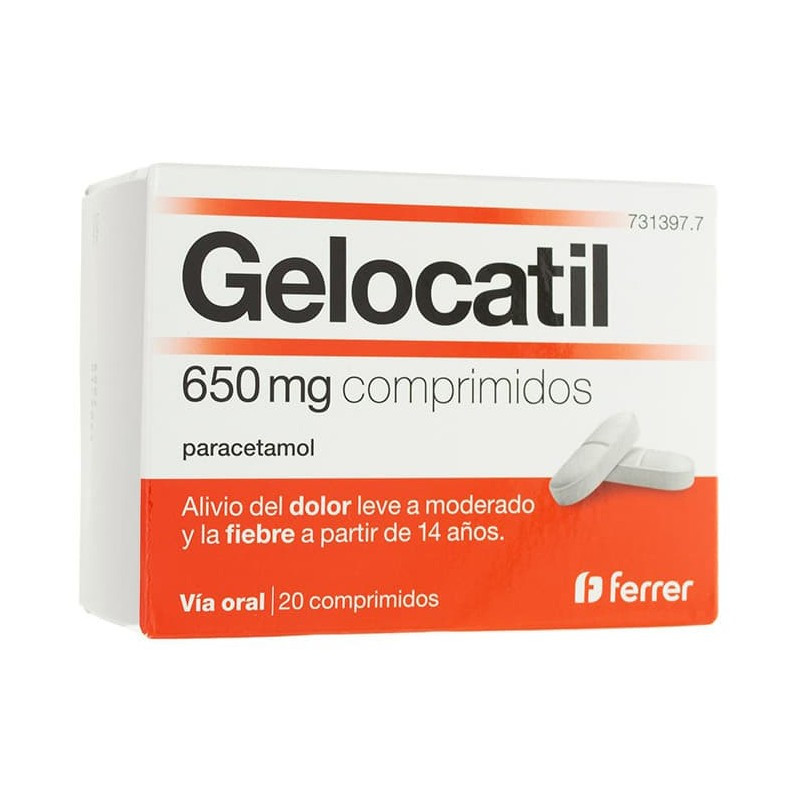 GELOCATIL PARACETAMOL 650mg COMPRIMIDOS