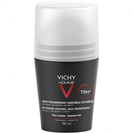 VICHY HOMME DESODORANTE ROLL-ON ANTI-TRANSPIRANTE CONTROL EXTREMO 72H 50ML