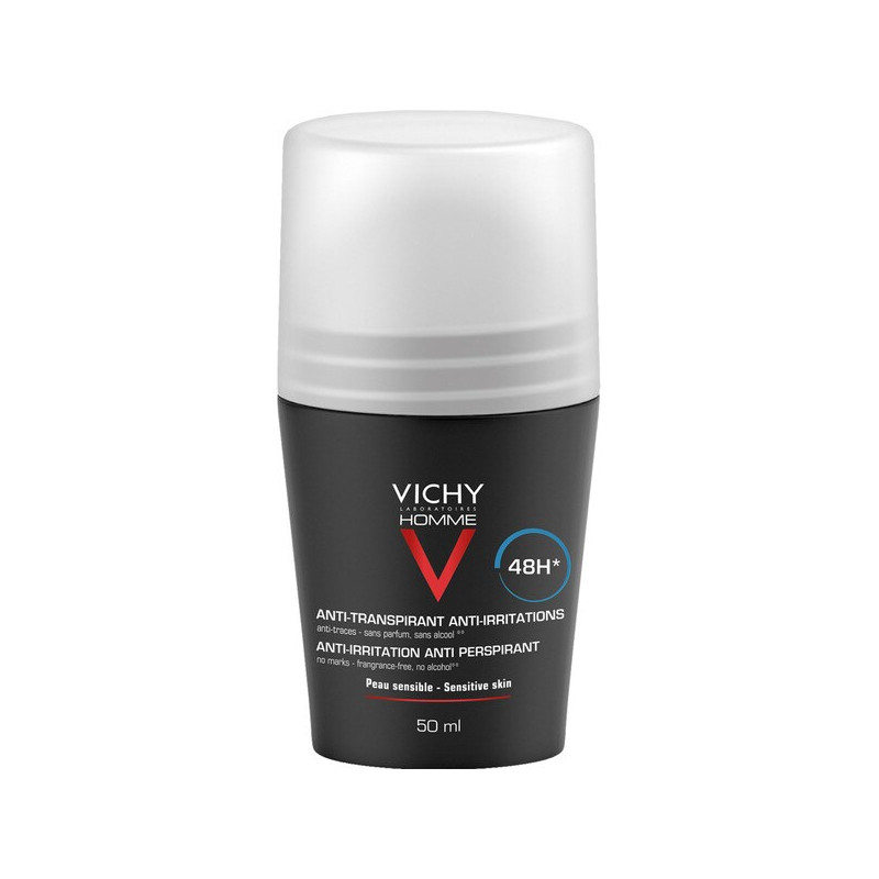 VICHY HOMME DESODORANTE ROLL-ON PIEL SENSIBLE 48H 50ML