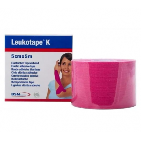 LEUKOTAPE K VENDAJE ROSA 5x5