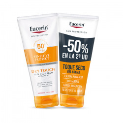 EUCERIN SUN PACK SENSITIVE PROTECT DRY TOUCH GEL CREMA SPF 50+ 2x200ML