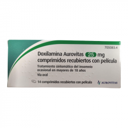 DOXILAMINA AUROVITAS 25 MG COMPRIMIDOS RECUBIERTOS CON PELICULA