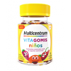 MULTICENTRUM VITAGOMIS NIÑOS SOPORTE NUTRICIONAL 30 GOMINOLAS