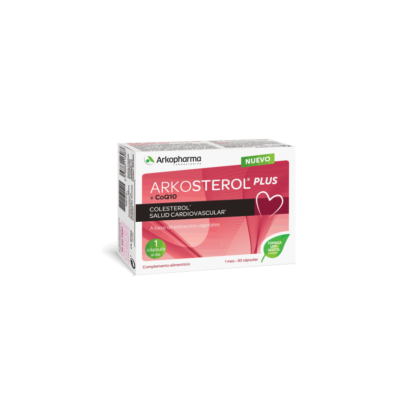 ARKOSTEROL PLUS LEVADURA ROJA DE ARROZ + COQ10 30 CAPSULAS