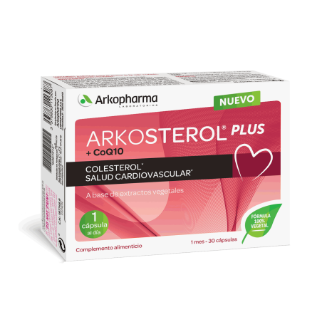 ARKOSTEROL PLUS LEVADURA ROJA DE ARROZ + COQ10 30 CAPSULAS