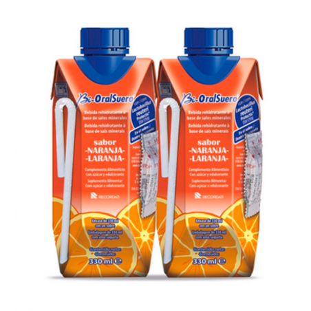 BIORALSUERO SUERO SABOR NARANJA 2x330ML