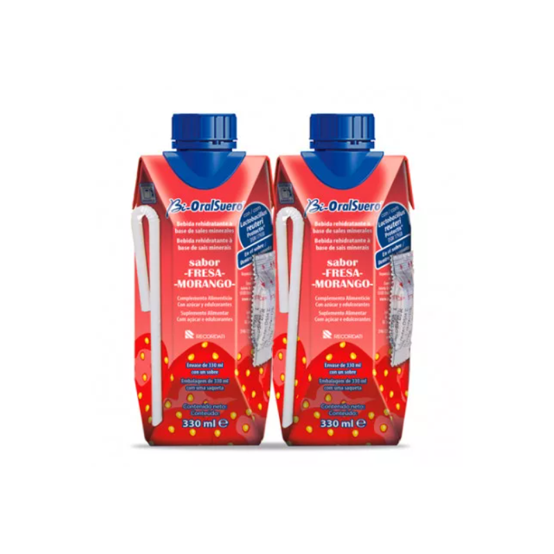 BIORALSUERO SUERO SABOR FRESA PACK 2x330ML