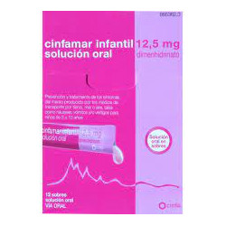 cinfamar infantil 12,5 mg solución oral