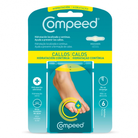 COMPEED CALLOS HIDRATACION CONTINUA MEDIANOS 6U