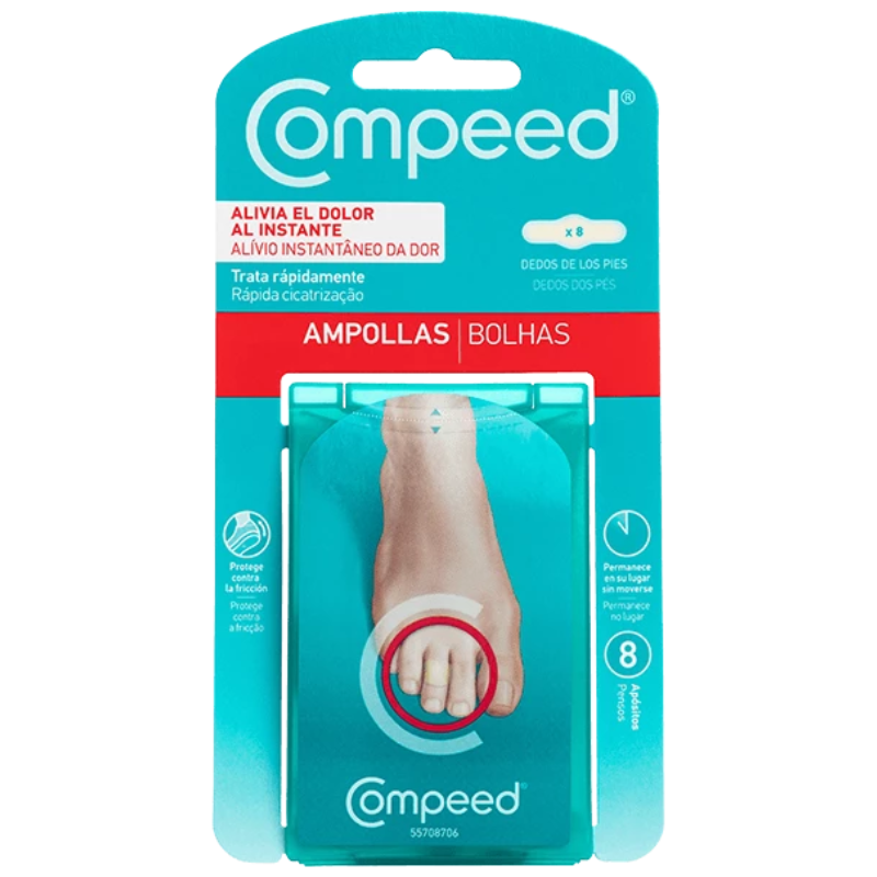 COMPEED AMPOLLAS DEDOS PIES 8 UNIDADES