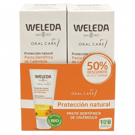 WELEDA PASTA DENTIFRICA DE CALENDULA PACK OFERTA 2x75ML WELEDA PASTA DENTIFRICA DE CALENDULA PACK OFERTA 2x75ML