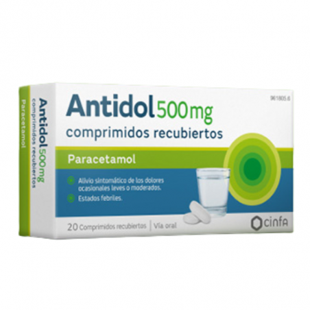 ANTIDOL 500 mg COMPRIMIDOS RECUBIERTOS