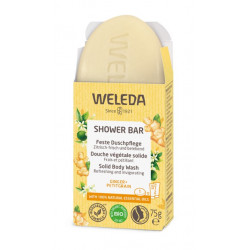 WELEDA JABÓN DUCHA SÓLIDO GENGIBRE PETITGRAIN PASTILLA 75G