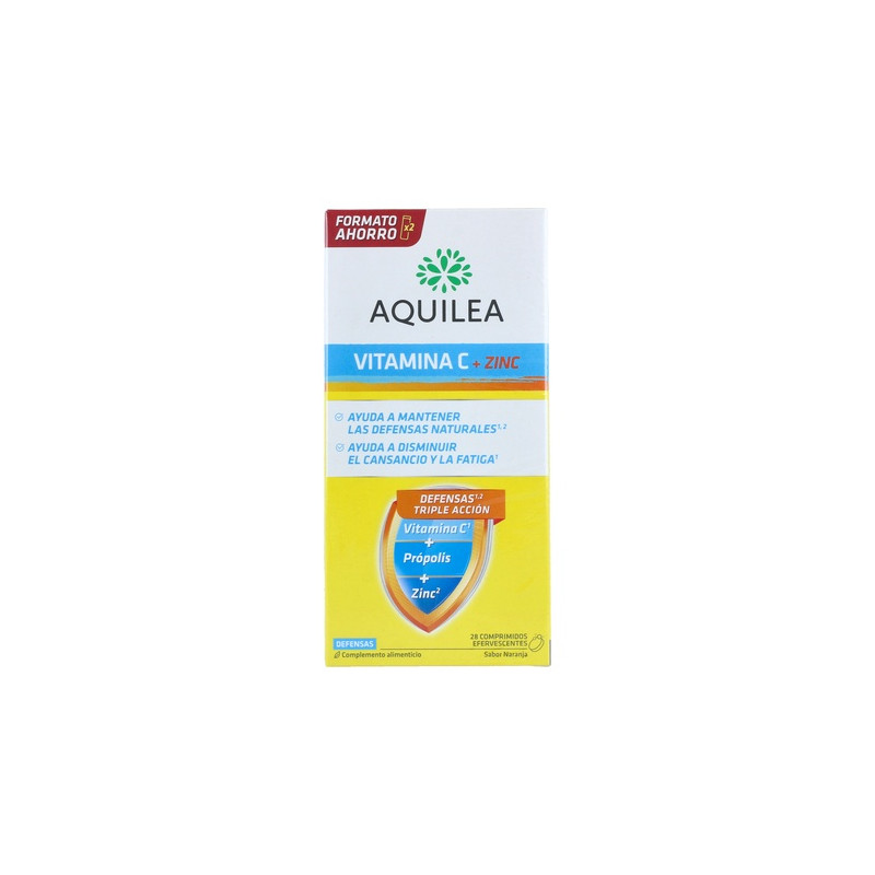 AQUILEA VITAMINA C + ZINC DEFENSAS COMPRIMIDOS EFERVESCENTES