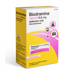 BIODRAMINA INFANTIL STICKS 12,5 MG SOLUCION ORAL