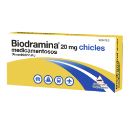 BIODRAMINA 20 mg CHICLES MEDICAMENTOSOS