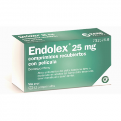 ENDOLEX 25MG COMPRIMIDOS RECUBIERTOS CON PELÍCULA