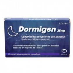 DORMIGEN DOXILAMINA 25 mg COMPRIMIDOS