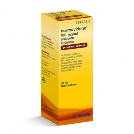 NORMOVIDONA 100MG/ML SOLUCION CUTANEA