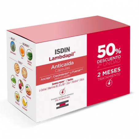 LAMBDAPIL ANTICAIDA PACK 2x60 CAPSULAS LAMBDAPIL ANTICAIDA PACK 2x60 CAPSULAS