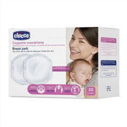 CHICCO DISCOS ABSORBENTES ANTIBACTERIAS 30 UNIDADES