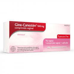 GINE-CANESTEN 500 mg COMPRIMIDO VAGINAL + APLICADOR