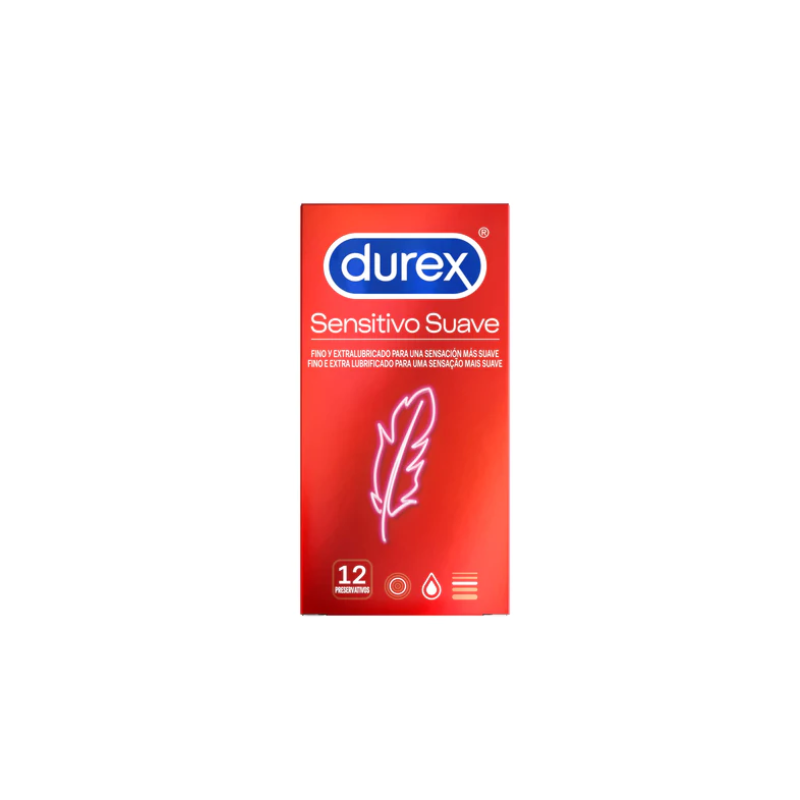 DUREX SENSITIVO SUAVE PRESERVATIVOS 12U