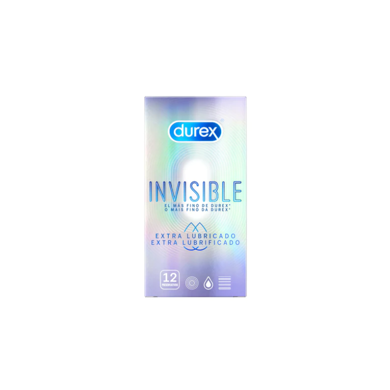 DUREX INVISIBLE EXTRA FINO Y EXTRA SENSITIVO PRESERVATIVOS 12U